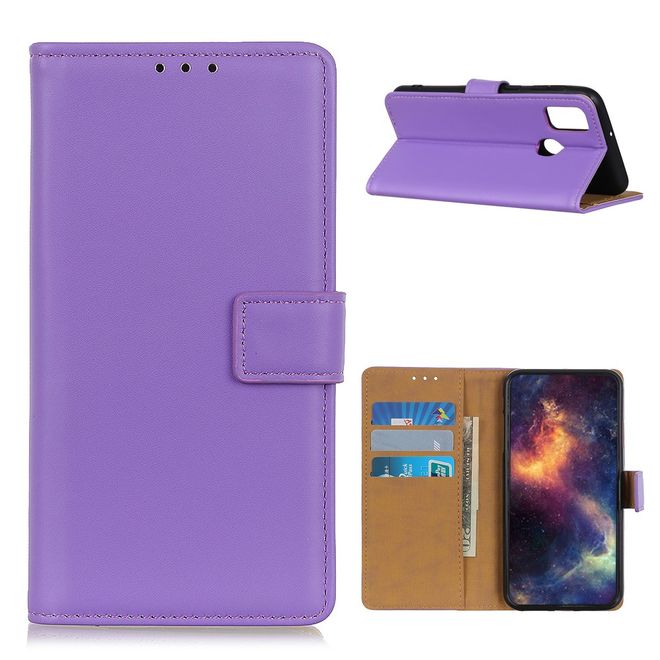 OnePlus Nord N10 5G Handy Hülle - Classic II Leder Bookcover Series - purpur