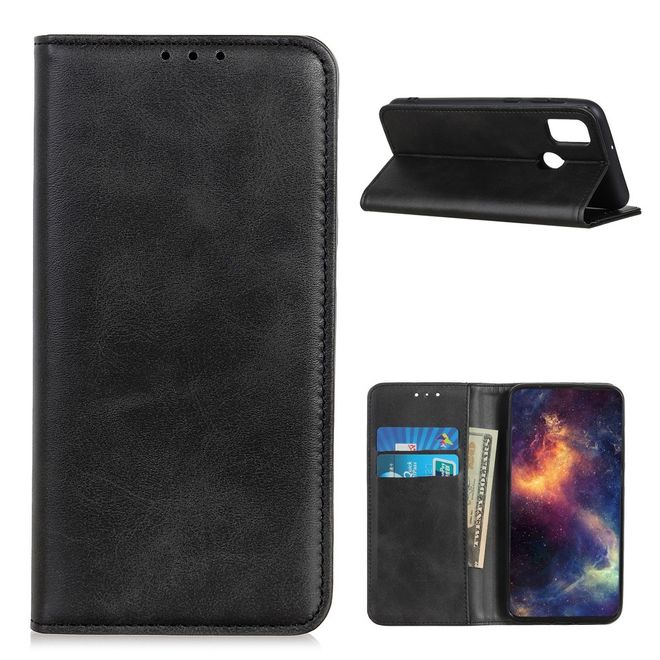 OnePlus Nord N10 5G Handy Hülle - Classic V Leder Bookcover Series - schwarz
