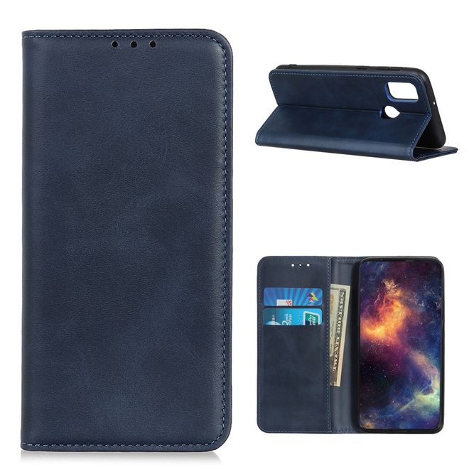 OnePlus Nord N10 5G Handy Hülle - Classic V Leder Bookcover Series - blau