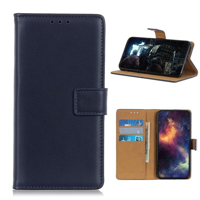 Nokia 3.4 Handy Hülle - Classic II Leder Bookcover Series - blau