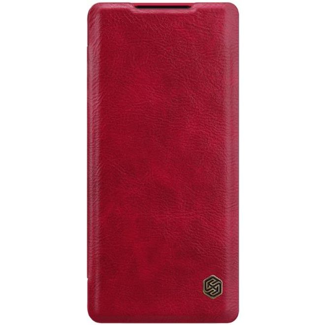 Nillkin - Huawei Mate 40 Pro Hülle - Leder Book Case - Qin Series - rot