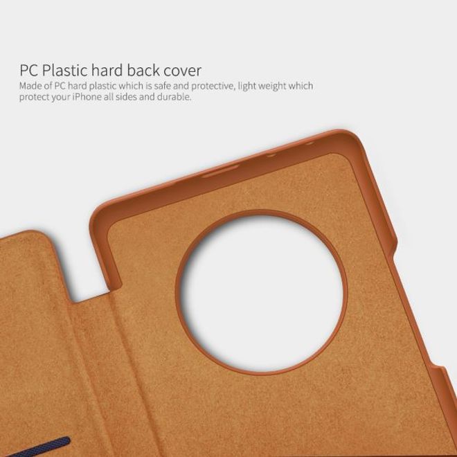 Nillkin - Huawei Mate 40 Pro Hülle - Leder Book Case - Qin Series - rot