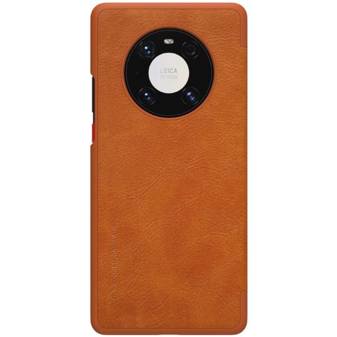 Nillkin - Huawei Mate 40 Pro Hülle - Leder Book Case - Qin Series - braun