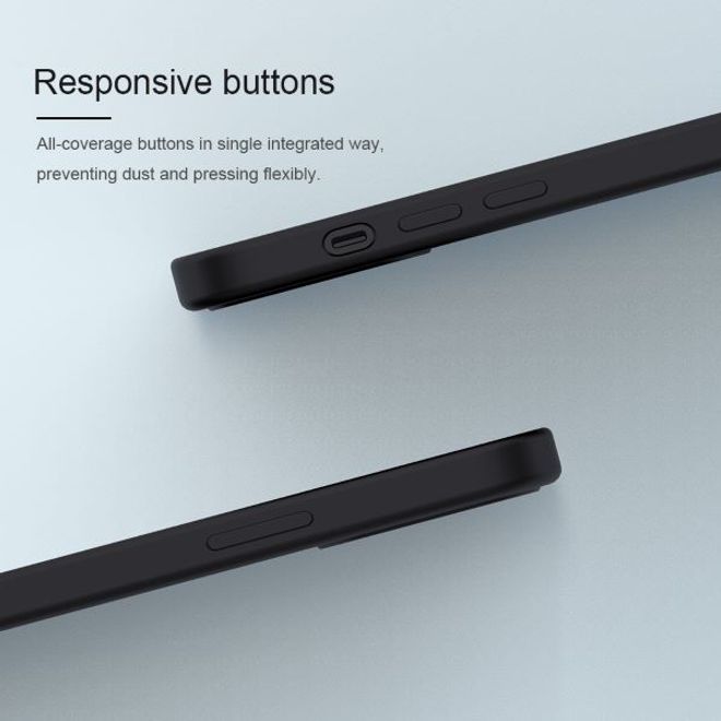 Nillkin - iPhone 12 Pro Max Hülle - Premium Silikon Case - Flex Pure Pro Series - schwarz