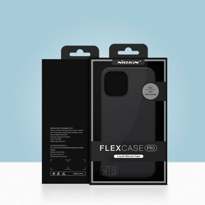 Nillkin - iPhone 12 Pro Max Hülle - Premium Silikon Case - Flex Pure Pro Series - schwarz
