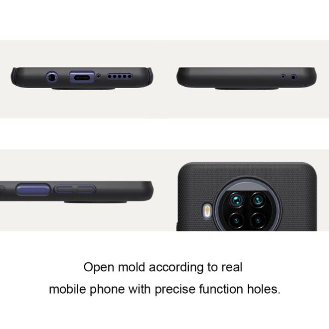 Nillkin - Xiaomi Mi 10T Lite Hülle - Plastik Case - Super Frosted Shield Series - schwarz