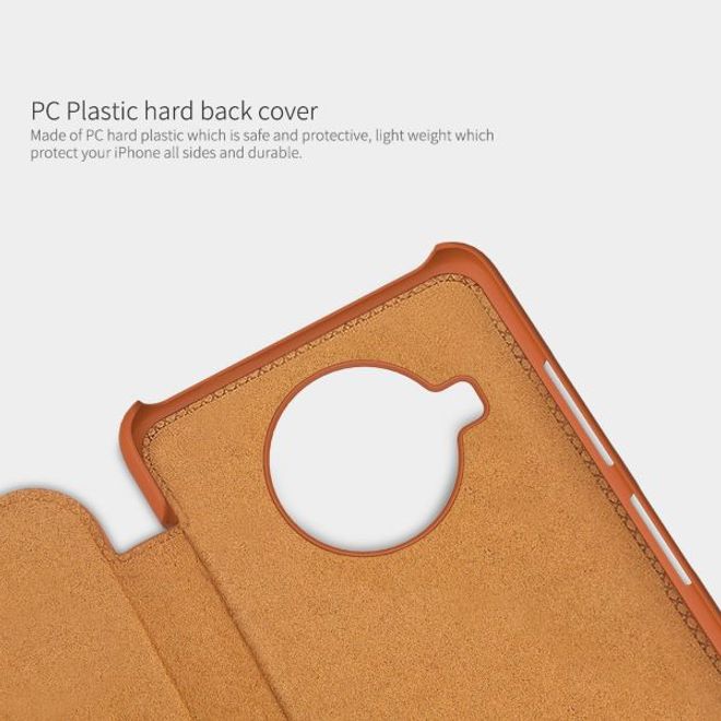 Nillkin - Xiaomi Mi 10T Lite Hülle - Leder Book Case - Qin Series - rot