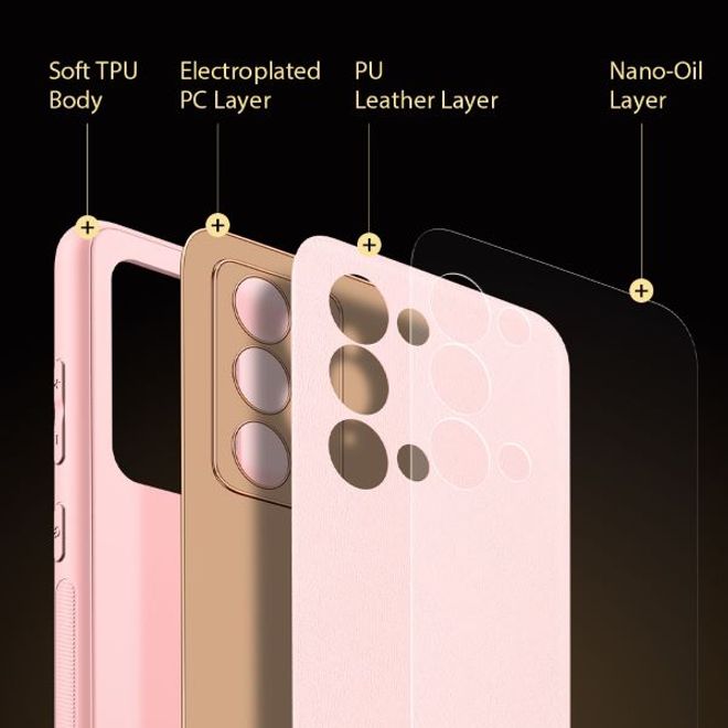 Dux Ducis - Samsung Galaxy Note 20 Hülle - Edles Hardcase - Yolo Series - pink