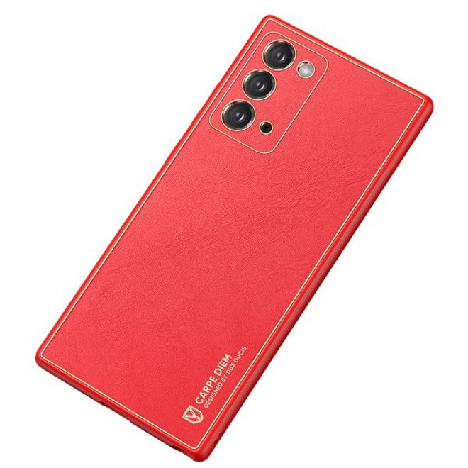 Dux Ducis - Samsung Galaxy Note 20 Hülle - Edles Hardcase - Yolo Series - rot