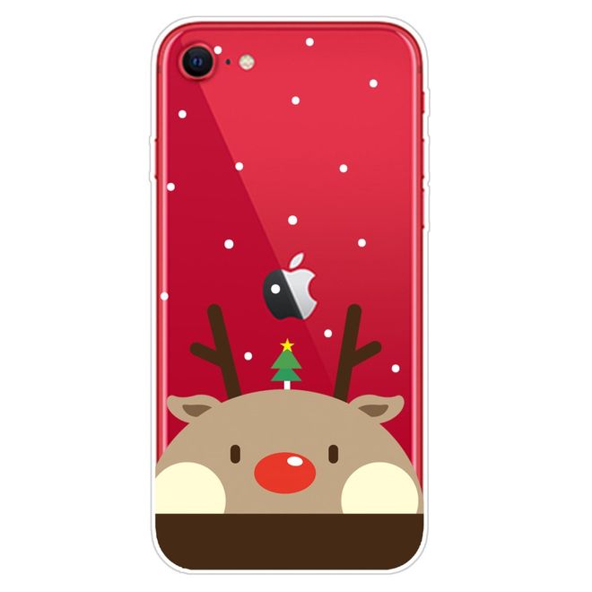 iPhone SE (2022) / SE (2020) / 8 / 7 Phone Case - Softcase Image Plastic Series - Cute Moose