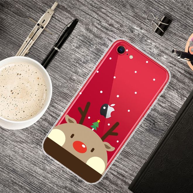 iPhone SE (2022) / SE (2020) / 8 / 7 Phone Case - Softcase Image Plastic Series - Cute Moose