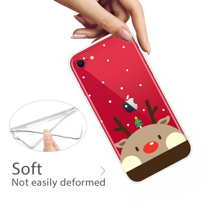 iPhone SE (2022) / SE (2020) / 8 / 7 Phone Case - Softcase Image Plastic Series - Cute Moose