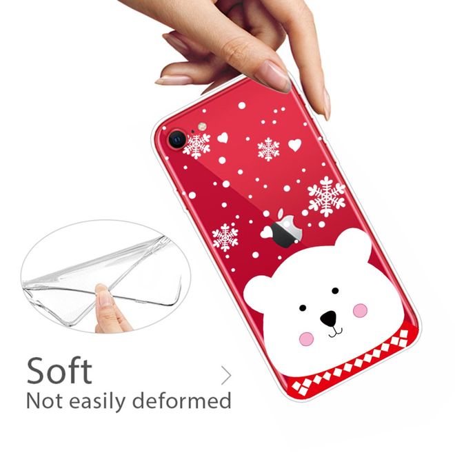 iPhone SE (2022) / SE (2020) / 8 / 7 Phone Case - Softcase Image Plastic Series - White Bear