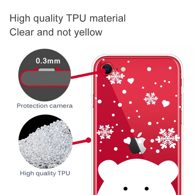 iPhone SE (2022) / SE (2020) / 8 / 7 Phone Case - Softcase Image Plastic Series - White Bear