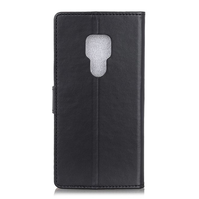 Motorola Moto G9 Play Handy Hülle - Classic II Leder Bookcover Series - schwarz