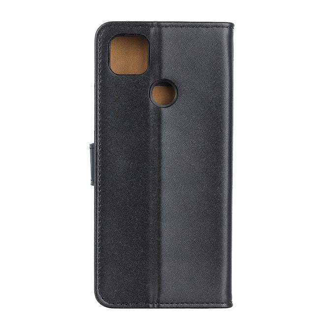 Xiaomi Redmi 9C Handy Hülle - Classic II Leder Bookcover Series - schwarz