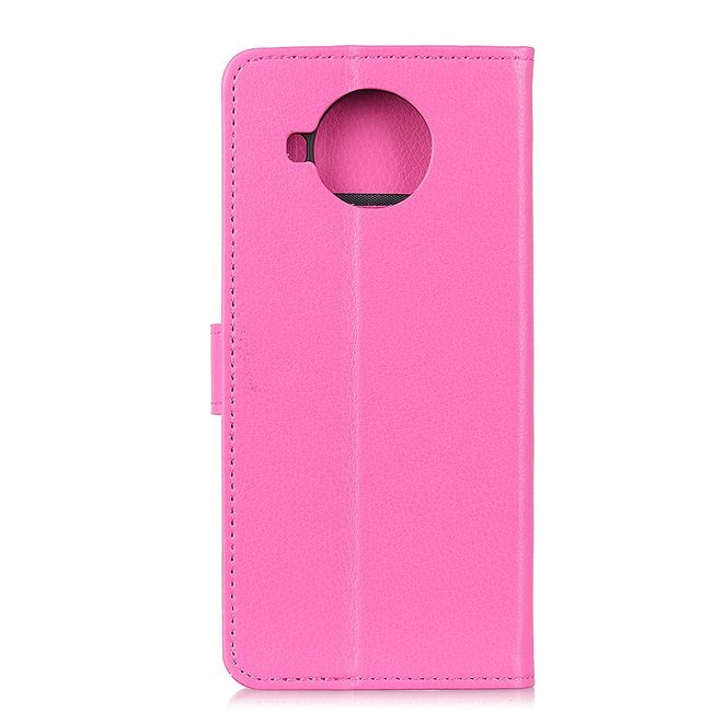 Xiaomi Mi 10T Lite Handy Hülle - Litchi Leder Bookcover Series - rosa