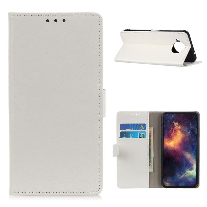 Xiaomi Mi 10T Lite Handyhülle - Crazy Horse Leder Bookcover Series - weiss