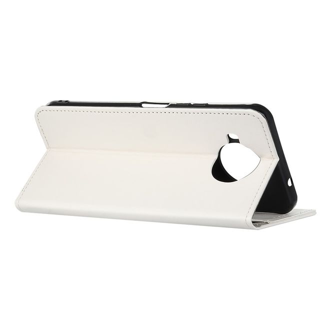 Xiaomi Mi 10T Lite Handyhülle - Crazy Horse Leder Bookcover Series - weiss