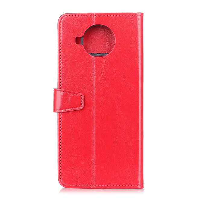 Xiaomi Mi 10T Lite Handyhülle - Crazy Horse Leder Bookcover Series - rot
