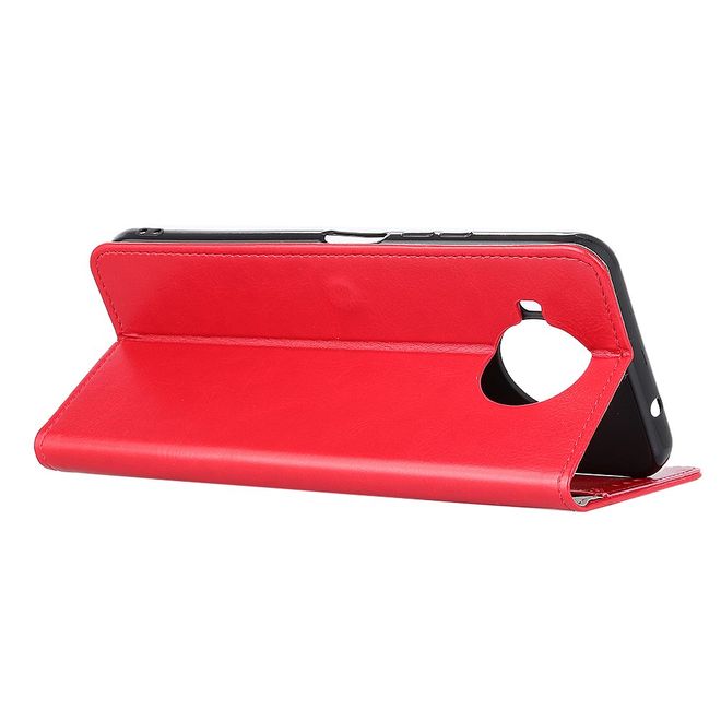 Xiaomi Mi 10T Lite Handyhülle - Crazy Horse Leder Bookcover Series - rot
