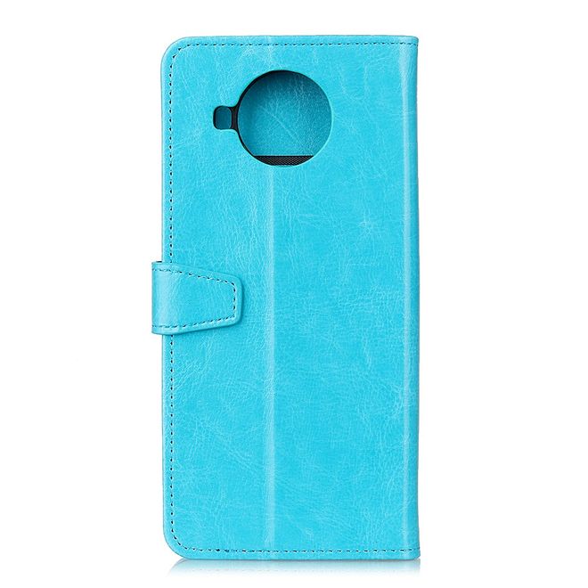Xiaomi Mi 10T Lite Handyhülle - Crazy Horse Leder Bookcover Series - blau