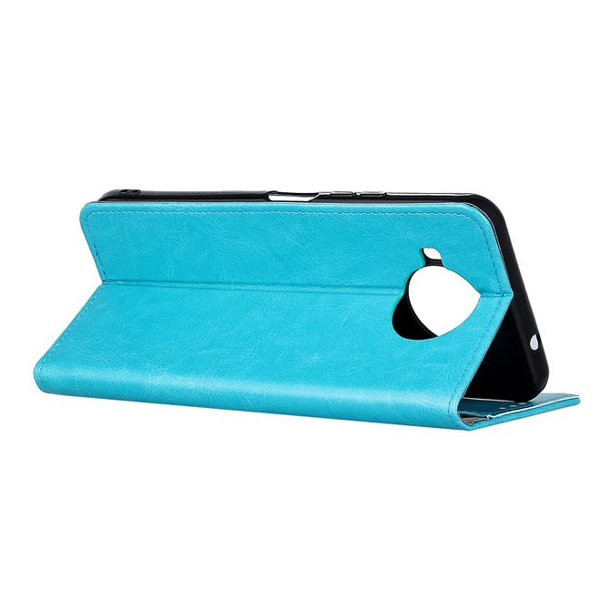 Xiaomi Mi 10T Lite Handyhülle - Crazy Horse Leder Bookcover Series - blau
