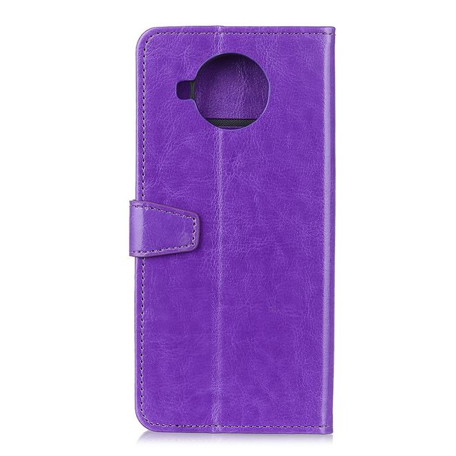 Xiaomi Mi 10T Lite Handyhülle - Crazy Horse Leder Bookcover Series - purpur