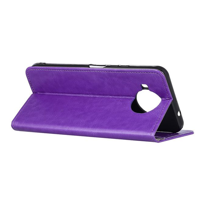 Xiaomi Mi 10T Lite Handyhülle - Crazy Horse Leder Bookcover Series - purpur