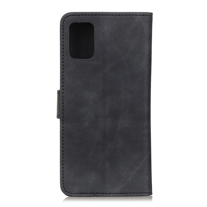Realme 7 Pro Handy Hülle - Classic IV Leder Bookcover Series - schwarz