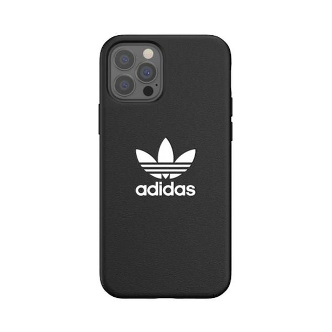 Adidas - iPhone 12 Pro Max Hülle - TPU Softcase - Moulded Basic Series - schwarz/weiss