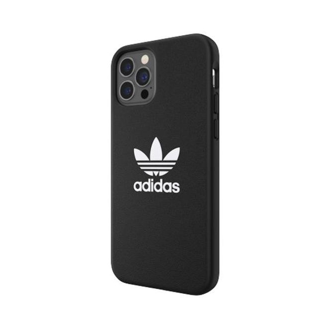Adidas - iPhone 12 Pro Max Hülle - TPU Softcase - Moulded Basic Series - schwarz/weiss