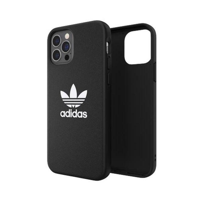 Adidas - iPhone 12 Pro Max Hülle - TPU Softcase - Moulded Basic Series - schwarz/weiss