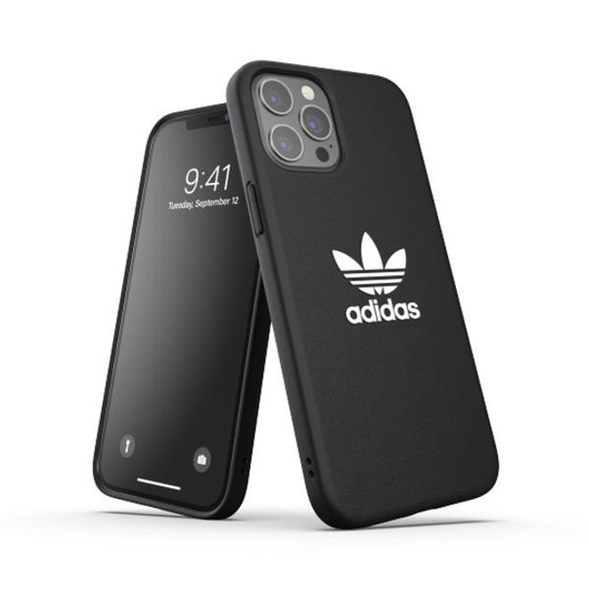 Adidas - iPhone 12 Pro Max Hülle - TPU Softcase - Moulded Basic Series - schwarz/weiss