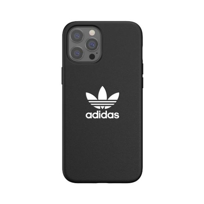 Adidas - iPhone 12 Pro Max Hülle - TPU Softcase - Moulded Basic Series - schwarz/weiss