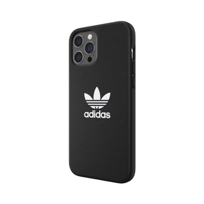 Adidas - iPhone 12 Pro Max Hülle - TPU Softcase - Moulded Basic Series - schwarz/weiss
