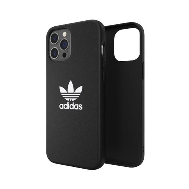 Adidas - iPhone 12 Pro Max Hülle - TPU Softcase - Moulded Basic Series - schwarz/weiss