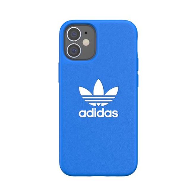 Adidas - iPhone 12 mini Hülle - TPU Softcase - Moulded Basic Series - blau/weiss