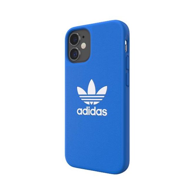 Adidas - iPhone 12 mini Hülle - TPU Softcase - Moulded Basic Series - blau/weiss