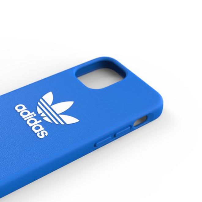 Adidas - iPhone 12 mini Hülle - TPU Softcase - Moulded Basic Series - blau/weiss