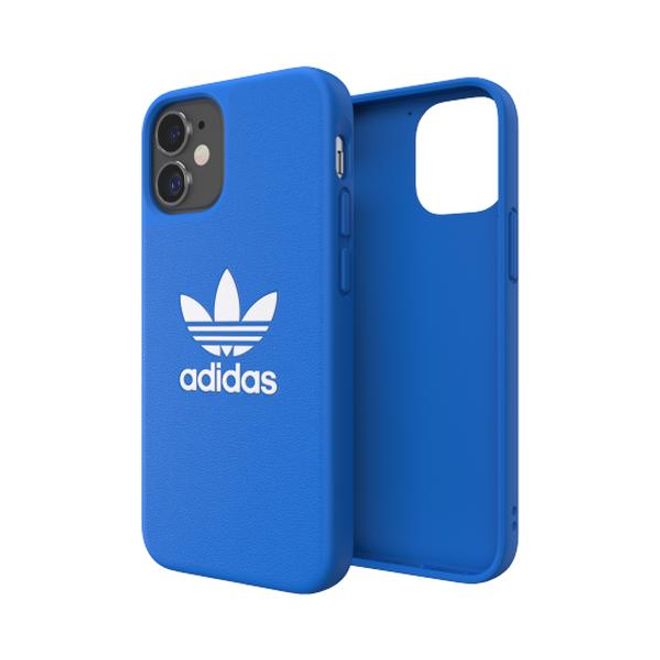 Adidas - iPhone 12 mini Hülle - TPU Softcase - Moulded Basic Series - blau/weiss