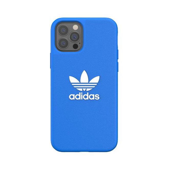 Adidas - iPhone 12 Pro Max Hülle - TPU Softcase - Moulded Basic Series - blau/weiss
