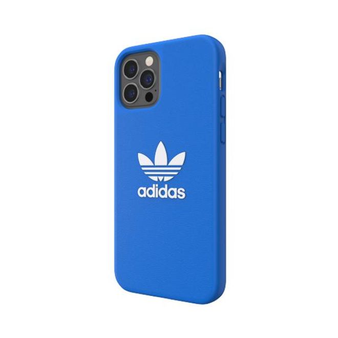 Adidas - iPhone 12 Pro Max Hülle - TPU Softcase - Moulded Basic Series - blau/weiss