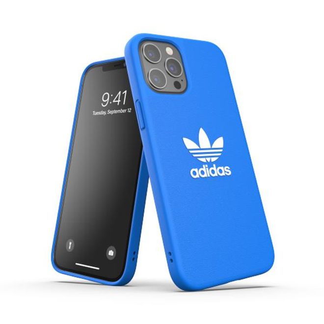 Adidas - iPhone 12 Pro Max Hülle - TPU Softcase - Moulded Basic Series - blau/weiss