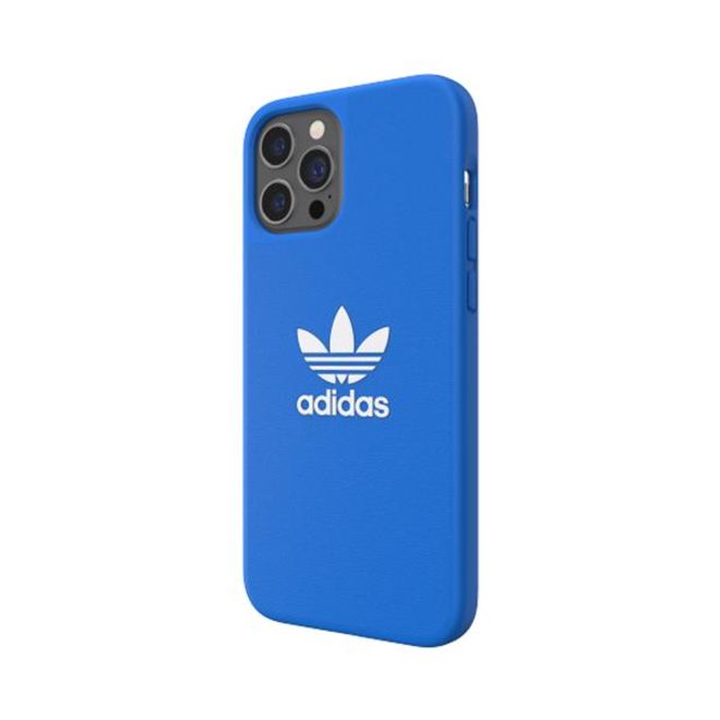 Adidas - iPhone 12 Pro Max Hülle - TPU Softcase - Moulded Basic Series - blau/weiss