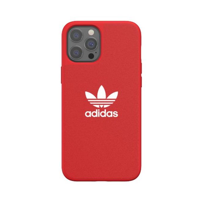 Adidas - iPhone 12 Pro Max Hülle - TPU Softcase - Moulded Canvas Series - rot