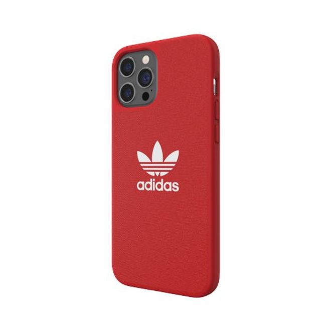 Adidas - iPhone 12 Pro Max Hülle - TPU Softcase - Moulded Canvas Series - rot