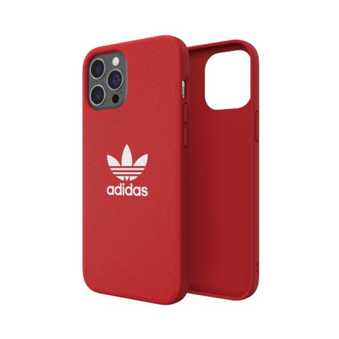 Adidas - iPhone 12 Pro Max Hülle - TPU Softcase - Moulded Canvas Series - rot