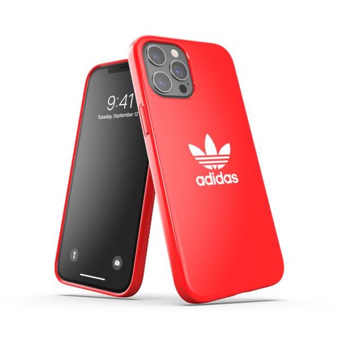 Adidas - iPhone 12 Pro Max Hülle - TPU Softcase - Trefoil Series - rot