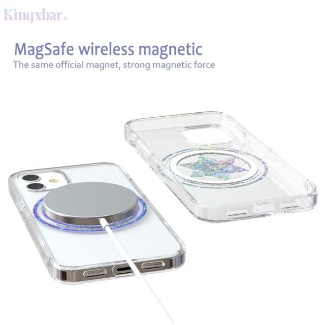 Kingxbar - iPhone 12 / iPhone 12 Pro MagSafe Schutzhülle - Guardian Star Series - transparent